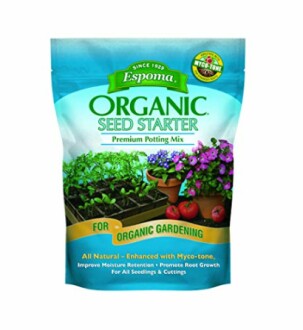 Espoma Organic Seed Starter Premium Potting Soil Mix package