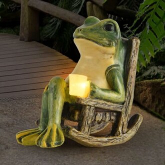 Miniature Frog Garden Statue