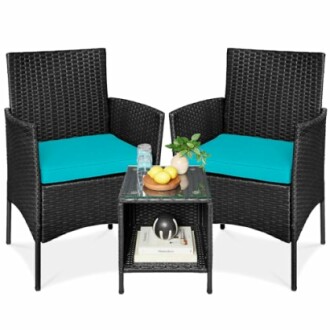 Best Choice Products Wicker Bistro Set