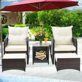 Koruiten Wicker Patio Furniture Set