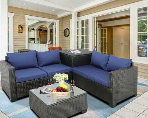 Outdoor PE Wicker Patio Furniture Set